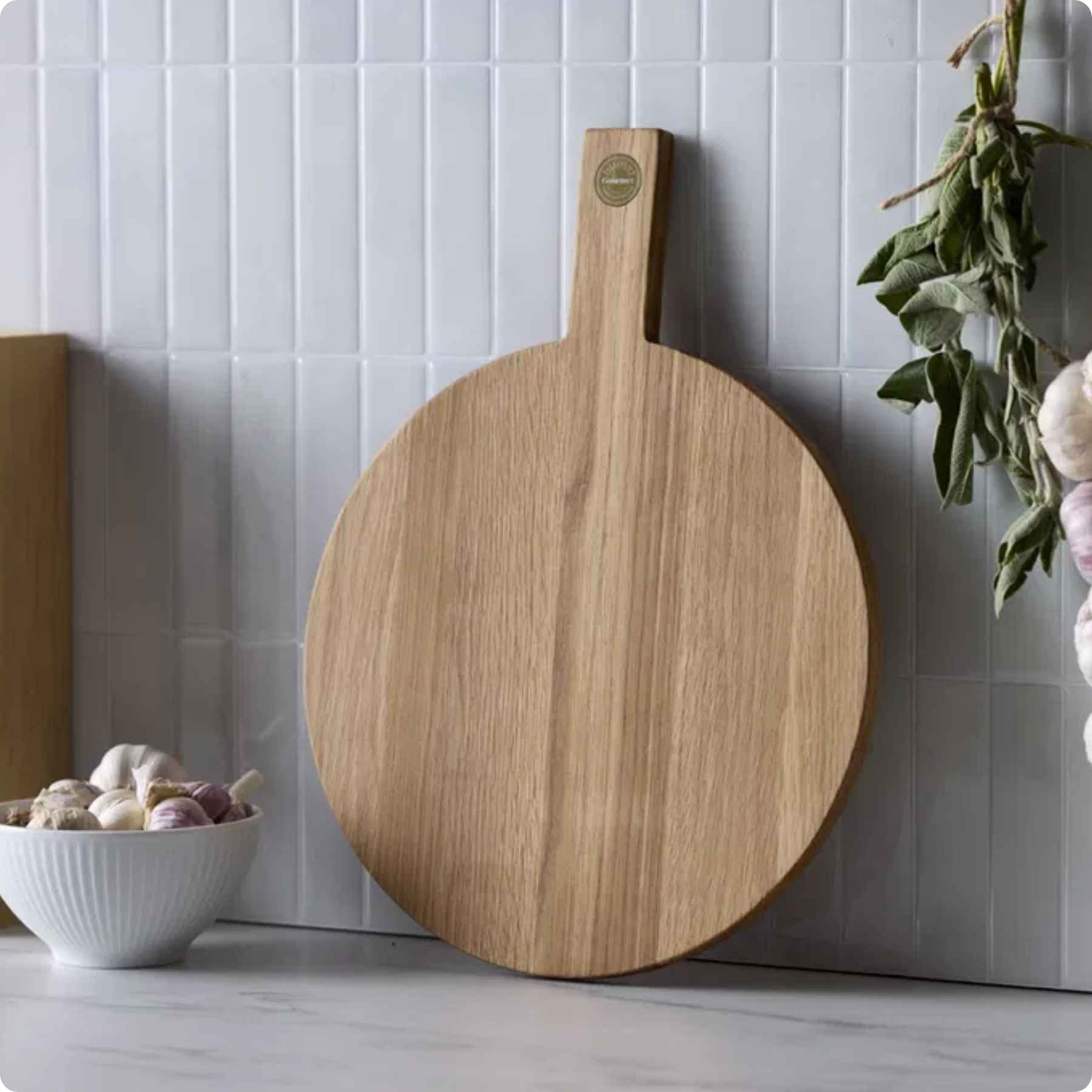 Pillivuyt Gourmet Douron Skære-/serveringsbræt - Rund